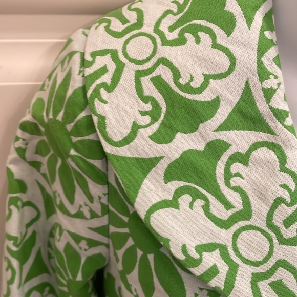 Vintage Lilly Pulitzer green cropped jacket sz 8 - Picture 2 of 4